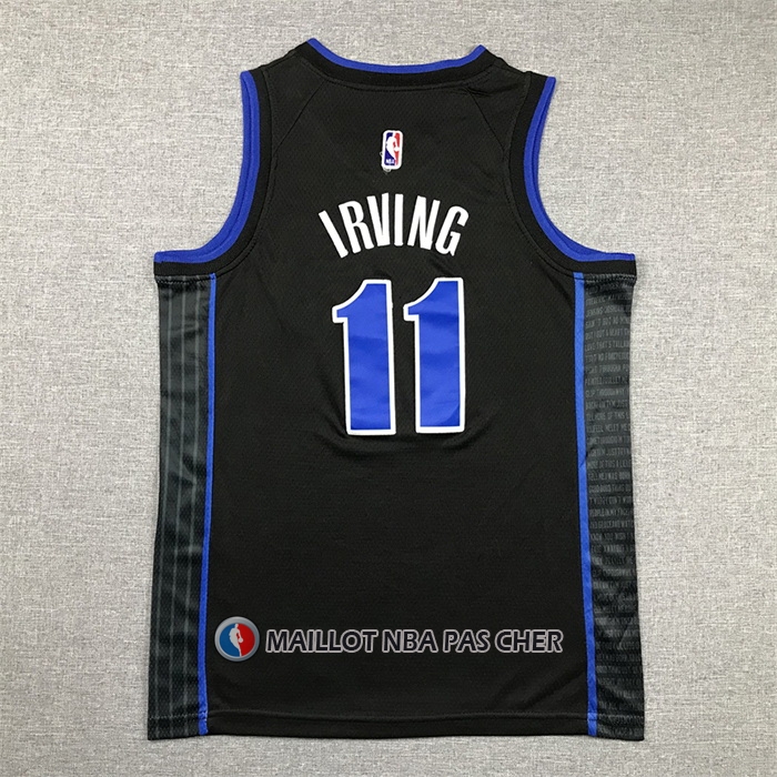Maillot Enfant Dallas Mavericks Kyrie Irving NO 11 Ville 2023-24 Bleu